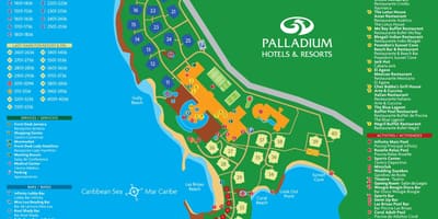 Karte von grand palladium jamaica resort