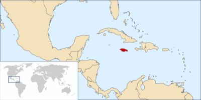 Jamaika Karte in der Welt